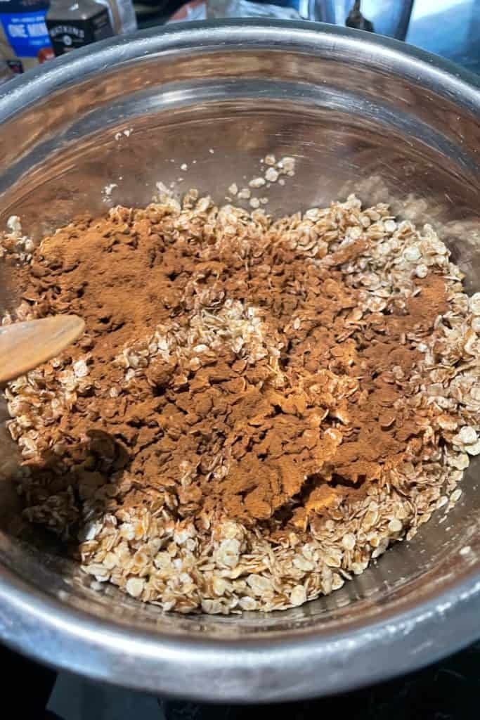 add more cinnamon to mixture