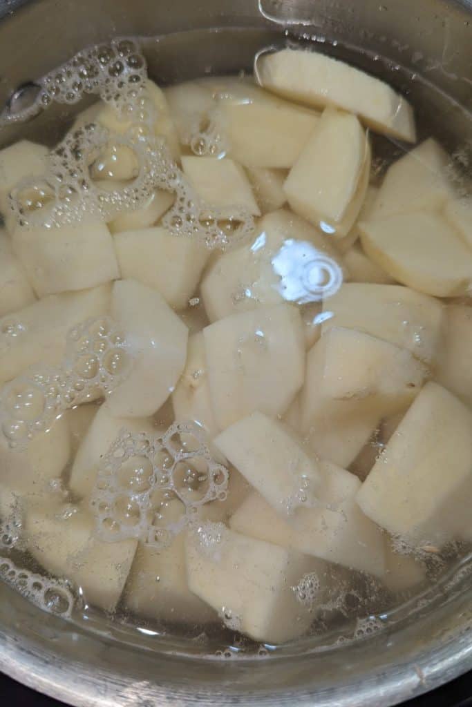 cover potato and parsnip in saucepan with water