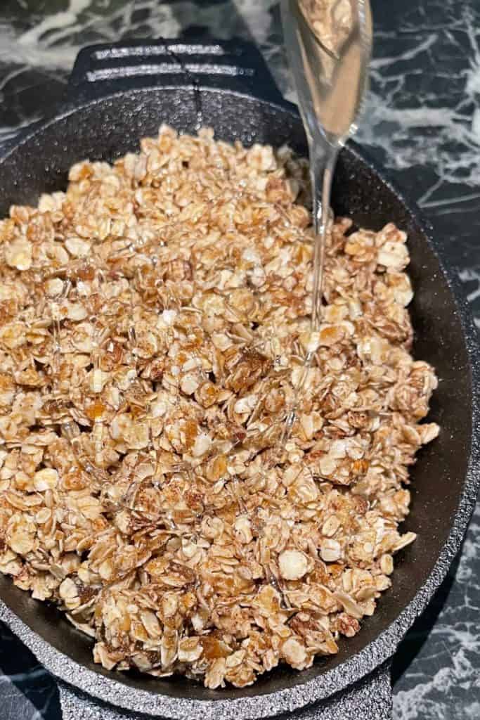 drizzle honey on oats