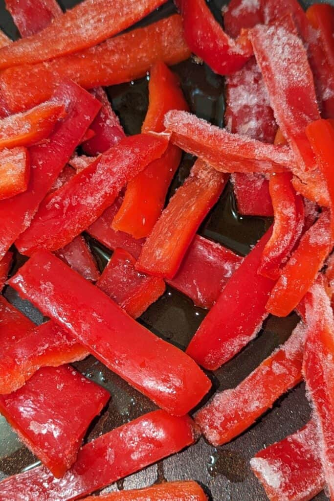 chopped frozen red pepper