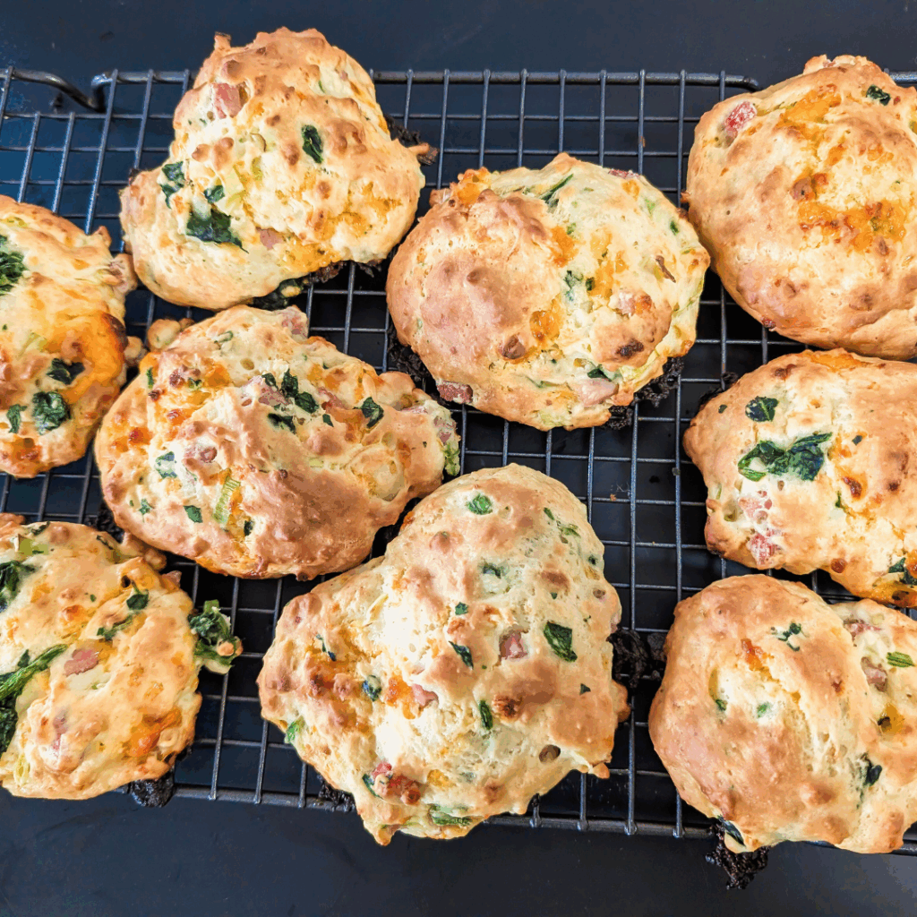 ham and cheese buns no yeast cooling on wire rack