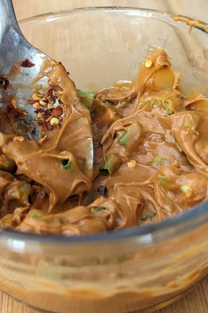 mix in red pepper flakes