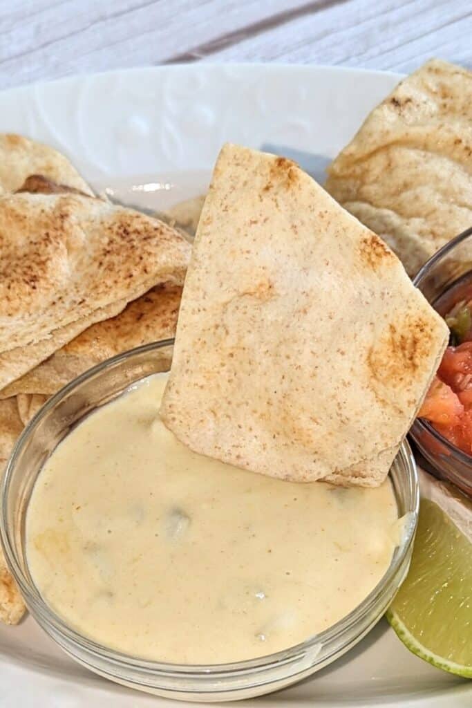 queso blanco with pita chip