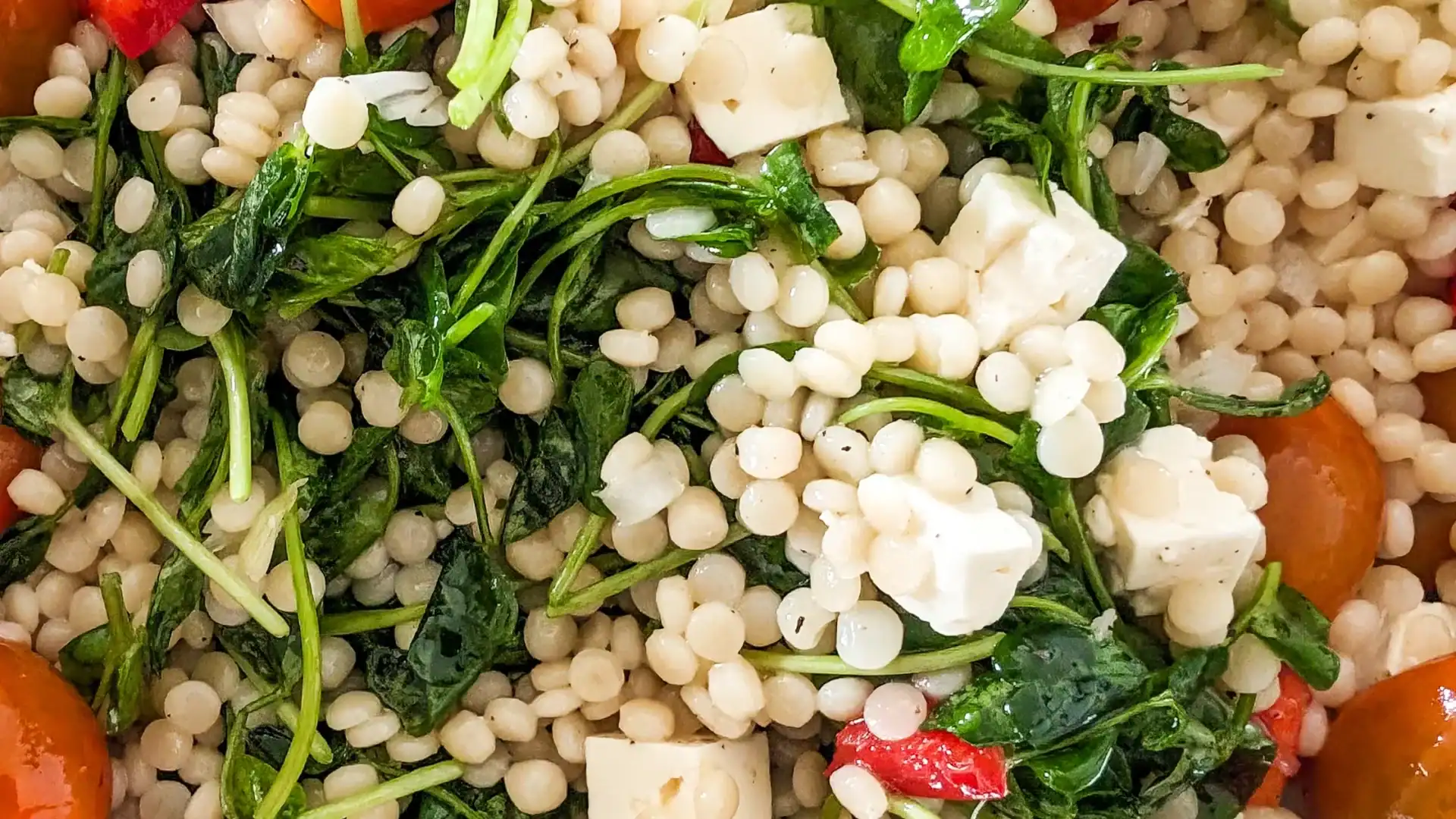 Spring Pea Shoot And Couscous Salad With Feta_11zon