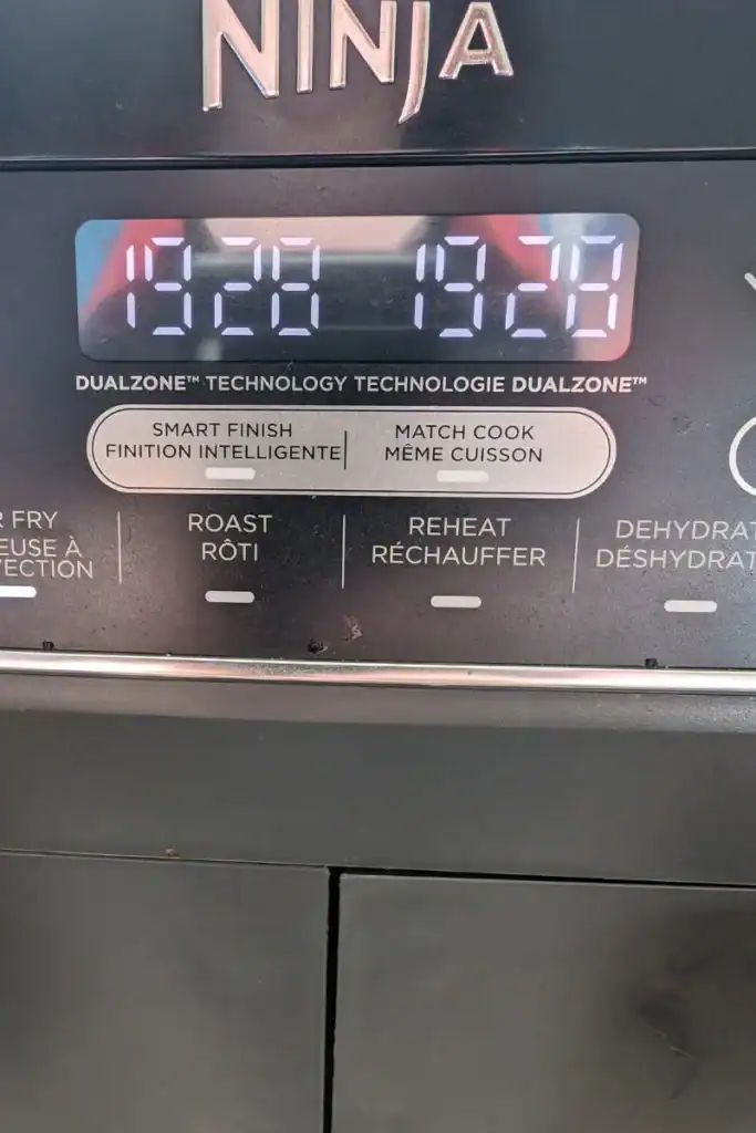 setting the air fryer to temp