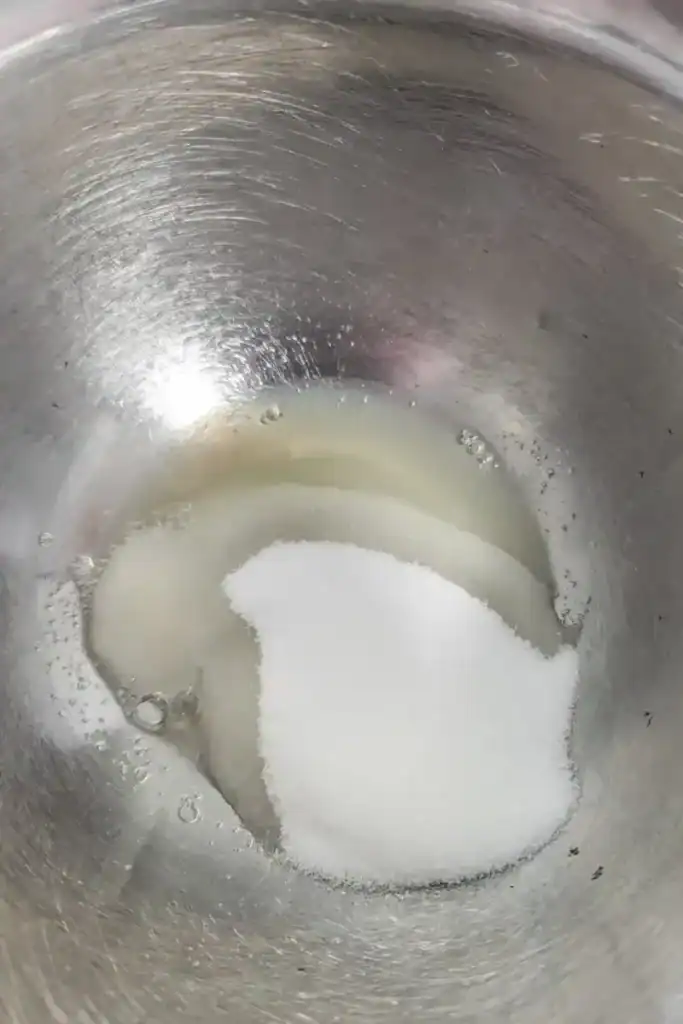 white sugar in bowl