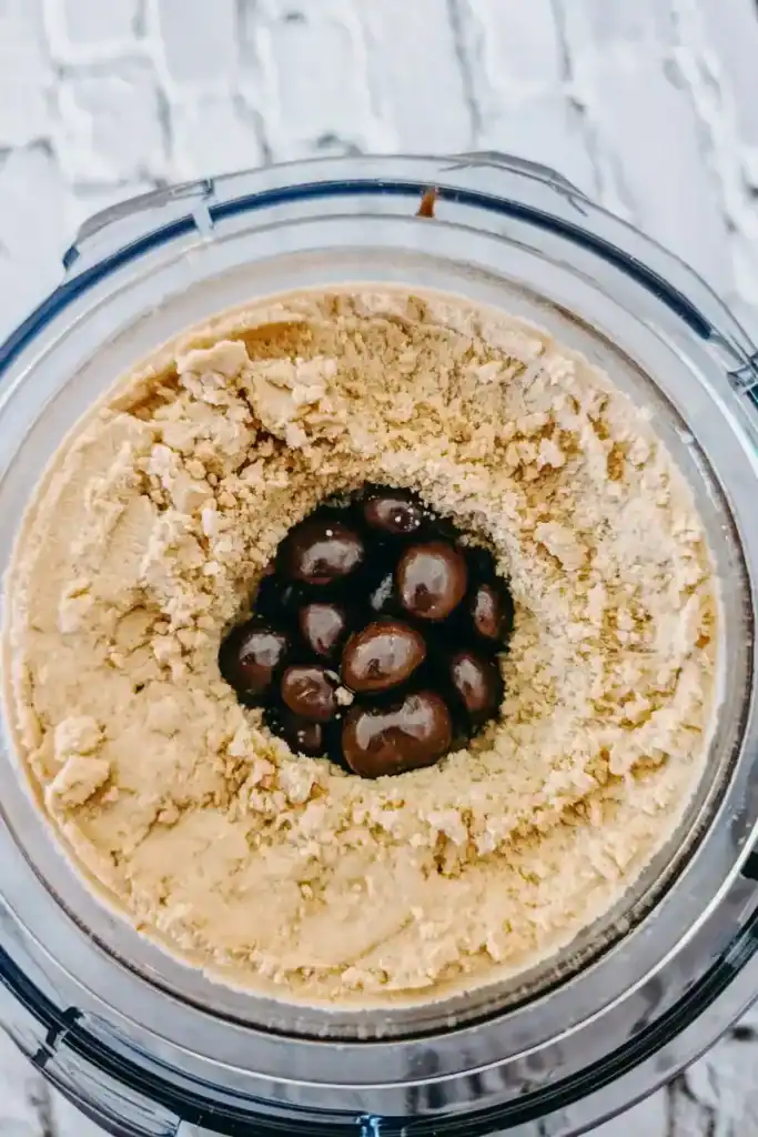 adding the mix ins for the ice cream
