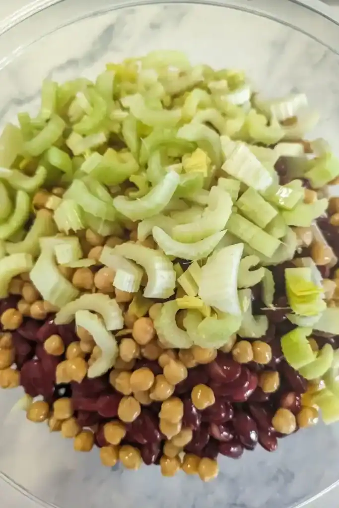 adding chopped celery