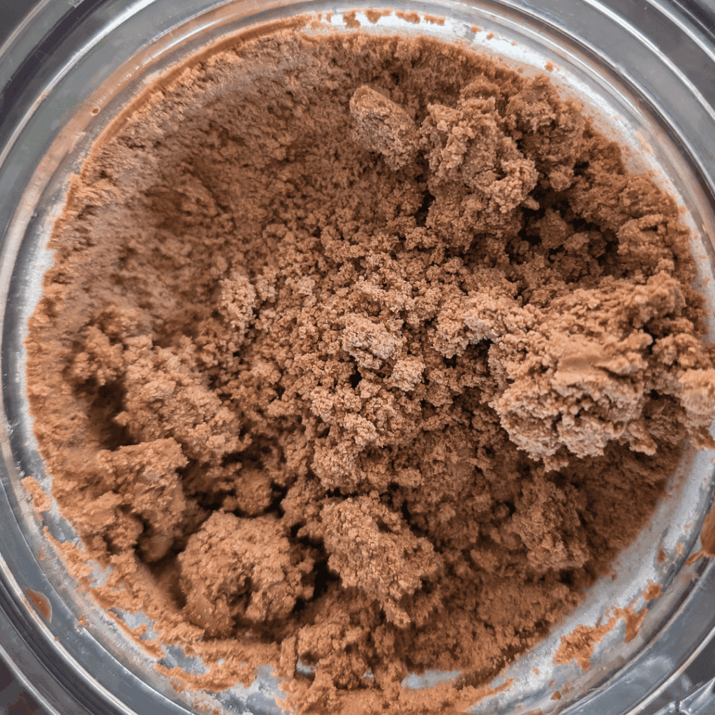 Natural chocolate brown sugar scrub for exfoliating and moisturizing skin.