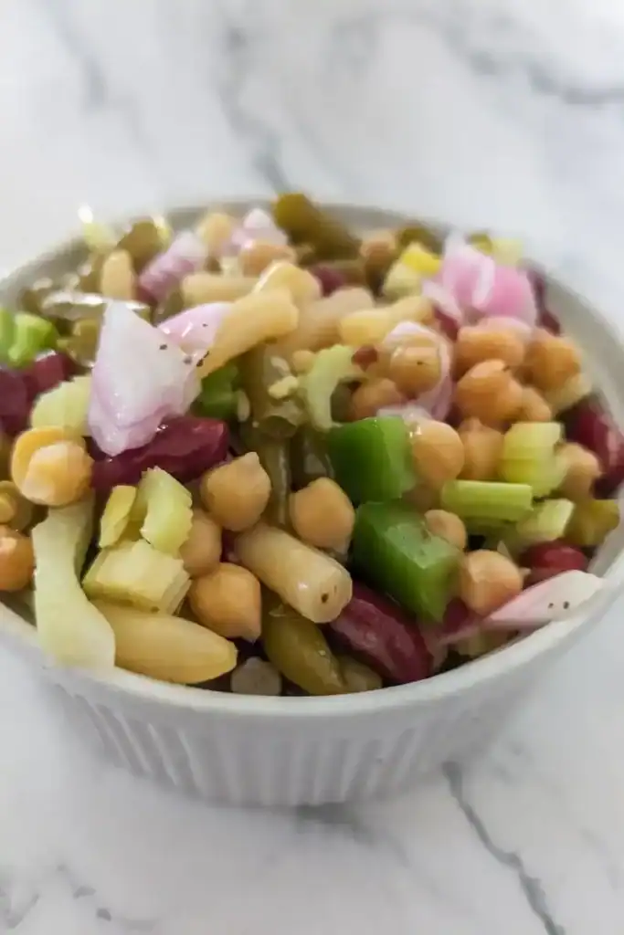 marinated bean salad