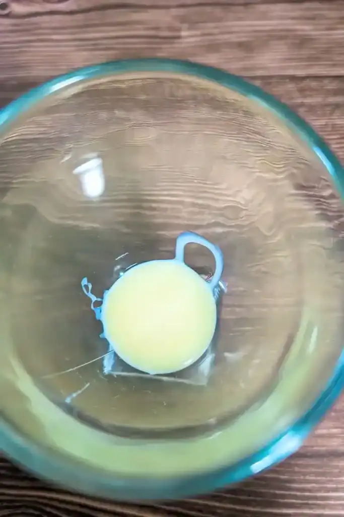 condensed milk in glass