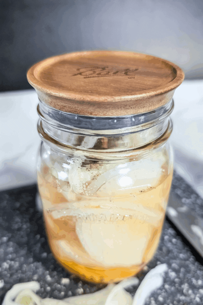 adding lid and shake