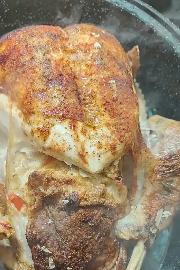 whole roast turkey with stuff