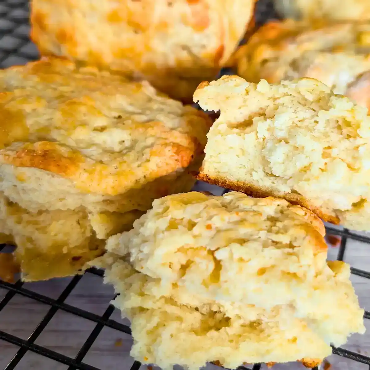 inside smoked gouda cheese baking powder biscuit
