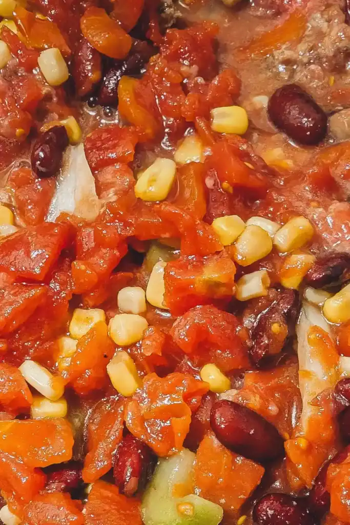 adding the kidney beans