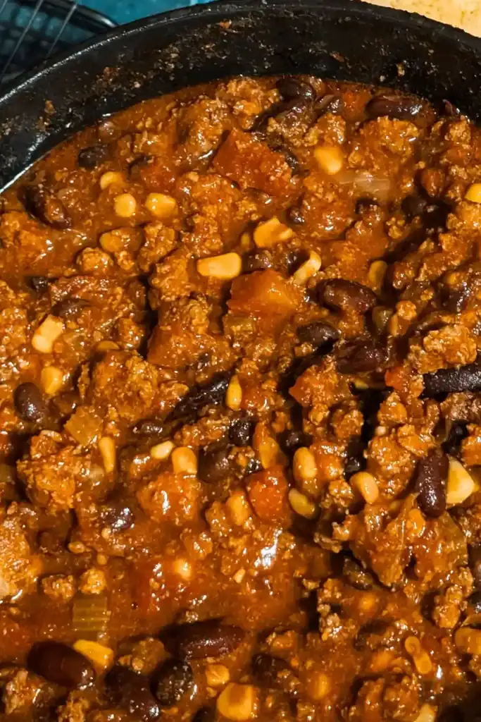 big pot of chili