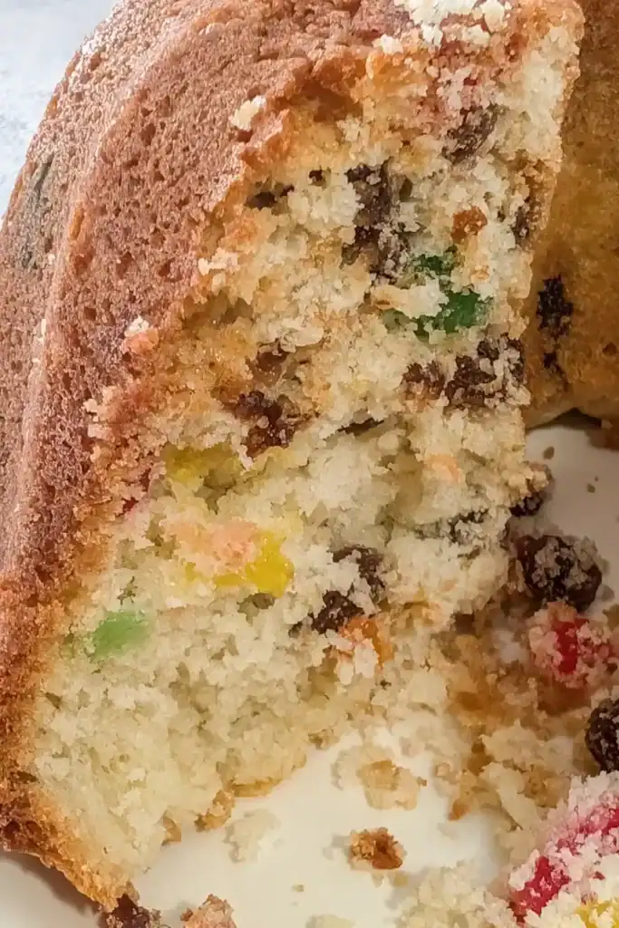 inside the gumdrop cake