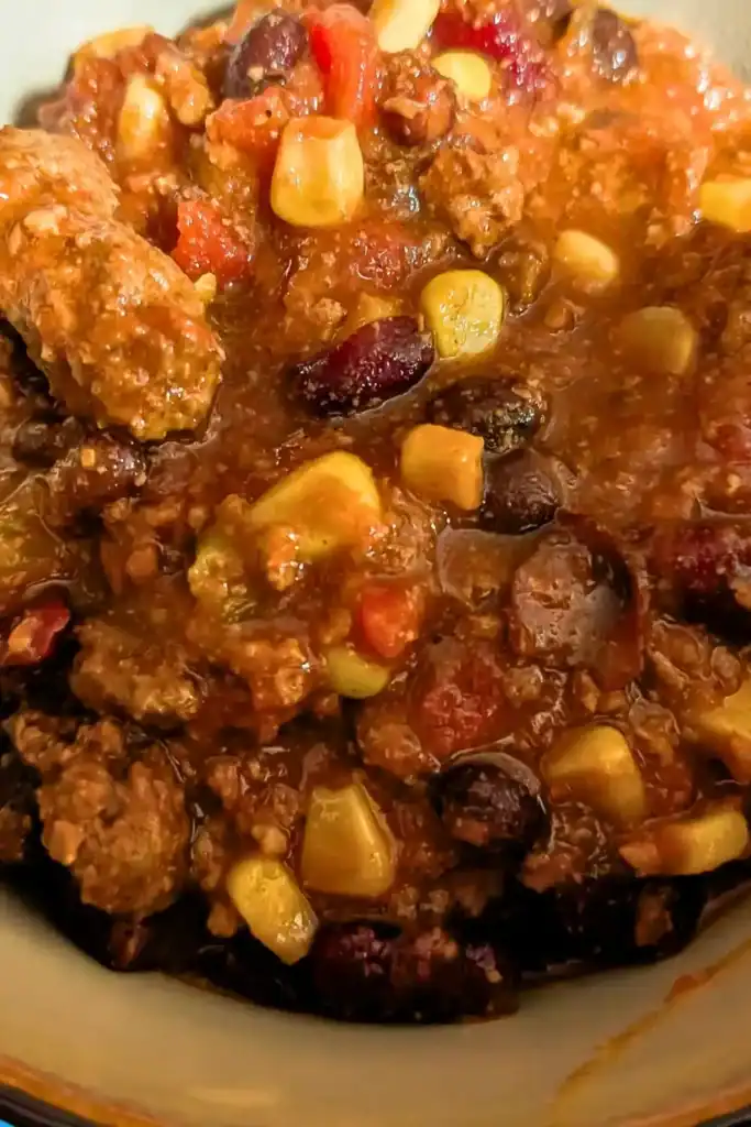 serving a big bowl of chili