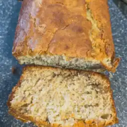 Golden Banana Bread With Walnuts