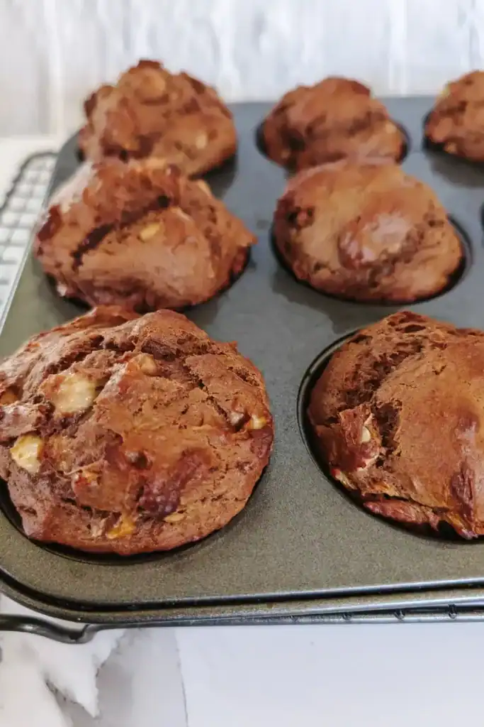 chocolate banana wowbutter muffins