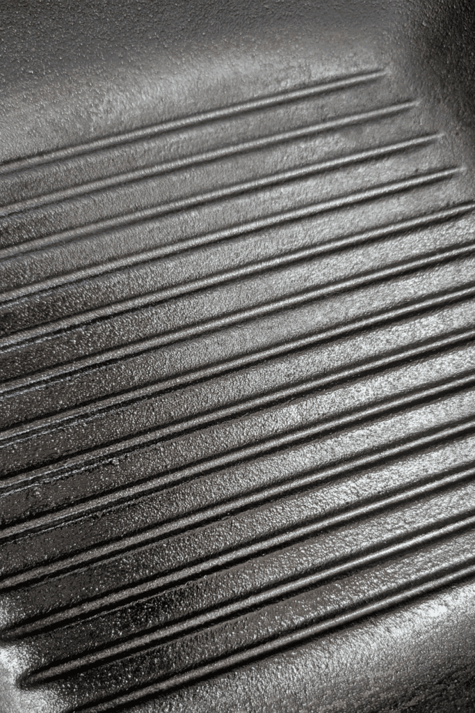 seasoned grill pan