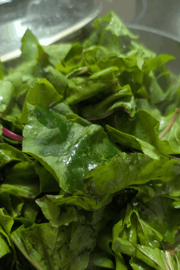 adding beet greens