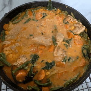 creamy chicken thigh meal