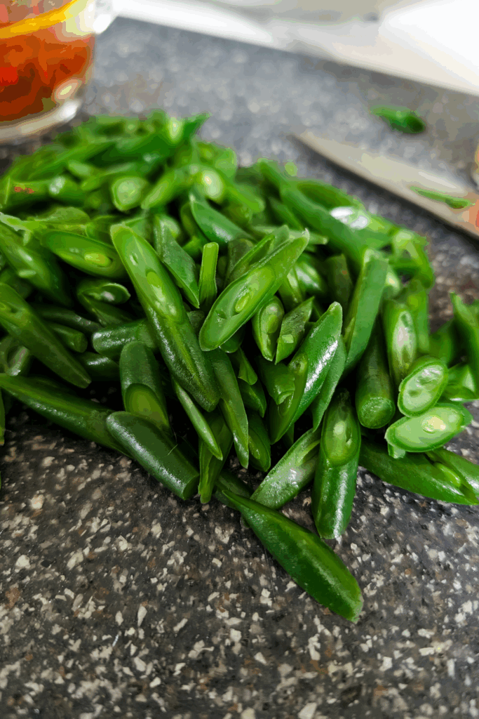 julienned beans