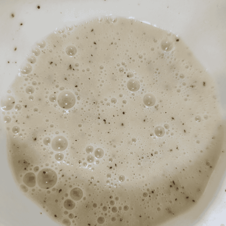 lime dressing with black specks, ready for cooking or baking.