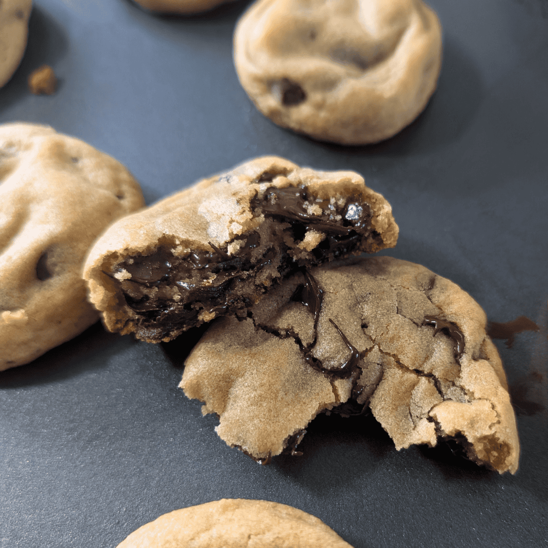 Brown Sugar Chocolate Chip Cookies | Thick & Soft