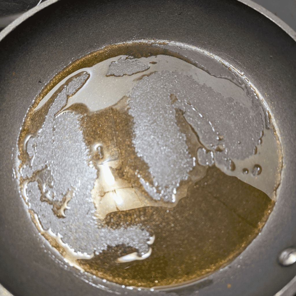 oil in pan for pork tenderloin cooking