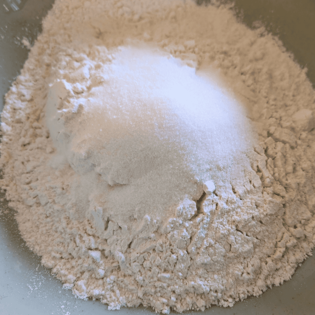 dry ingredients for popovers in bowl