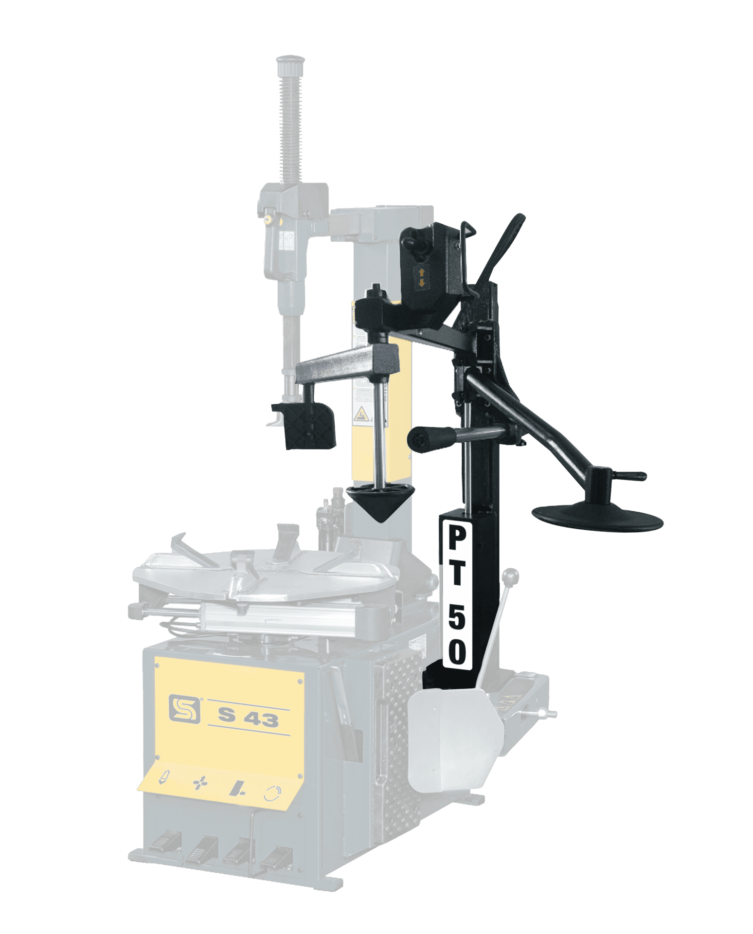 Tyre changer helper arm