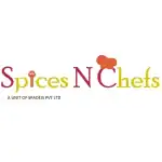 Colourful Spices N Chefs logo with a chef’s hat, representing Indian cuisine and culinary expertise.