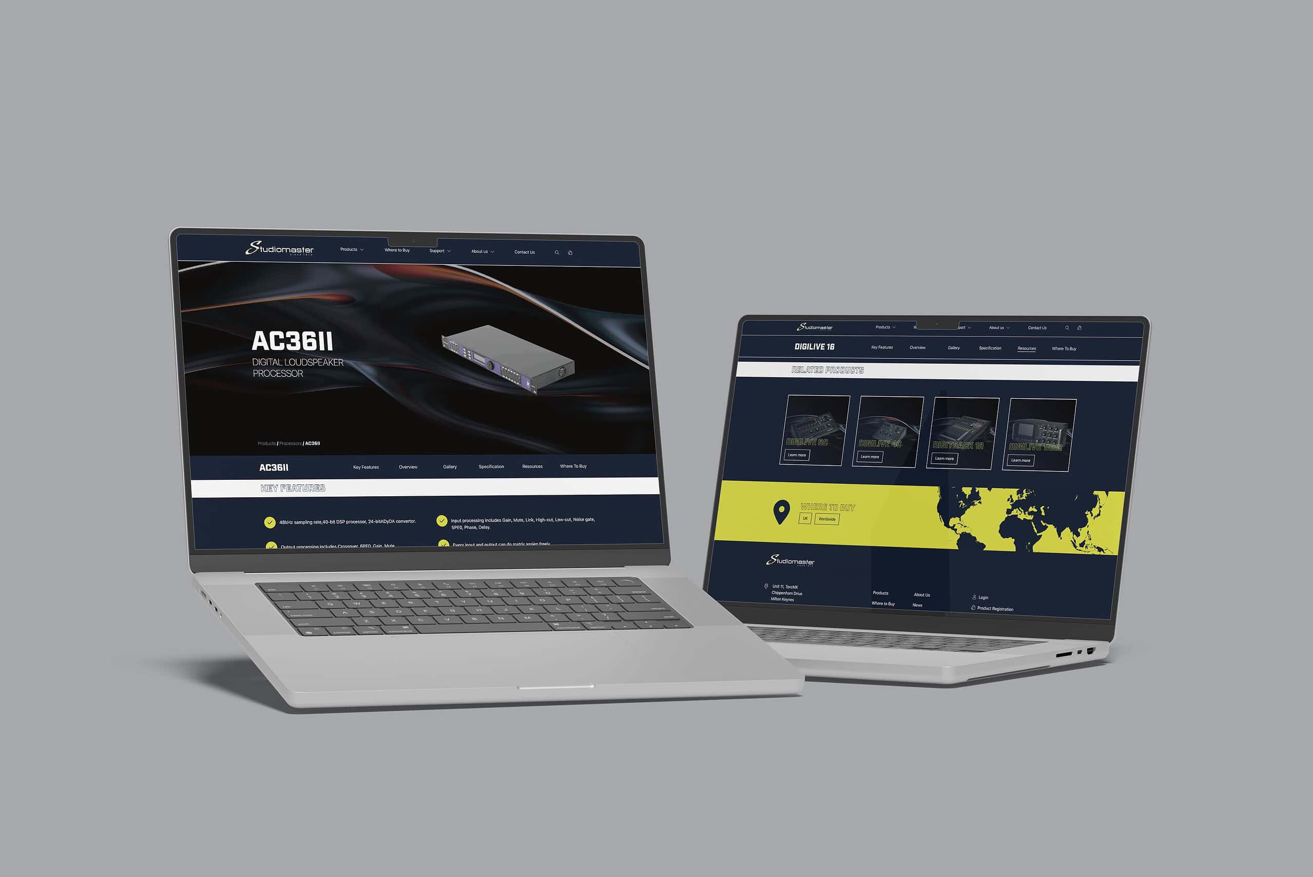 Studiomaster Laptop2 Mockup