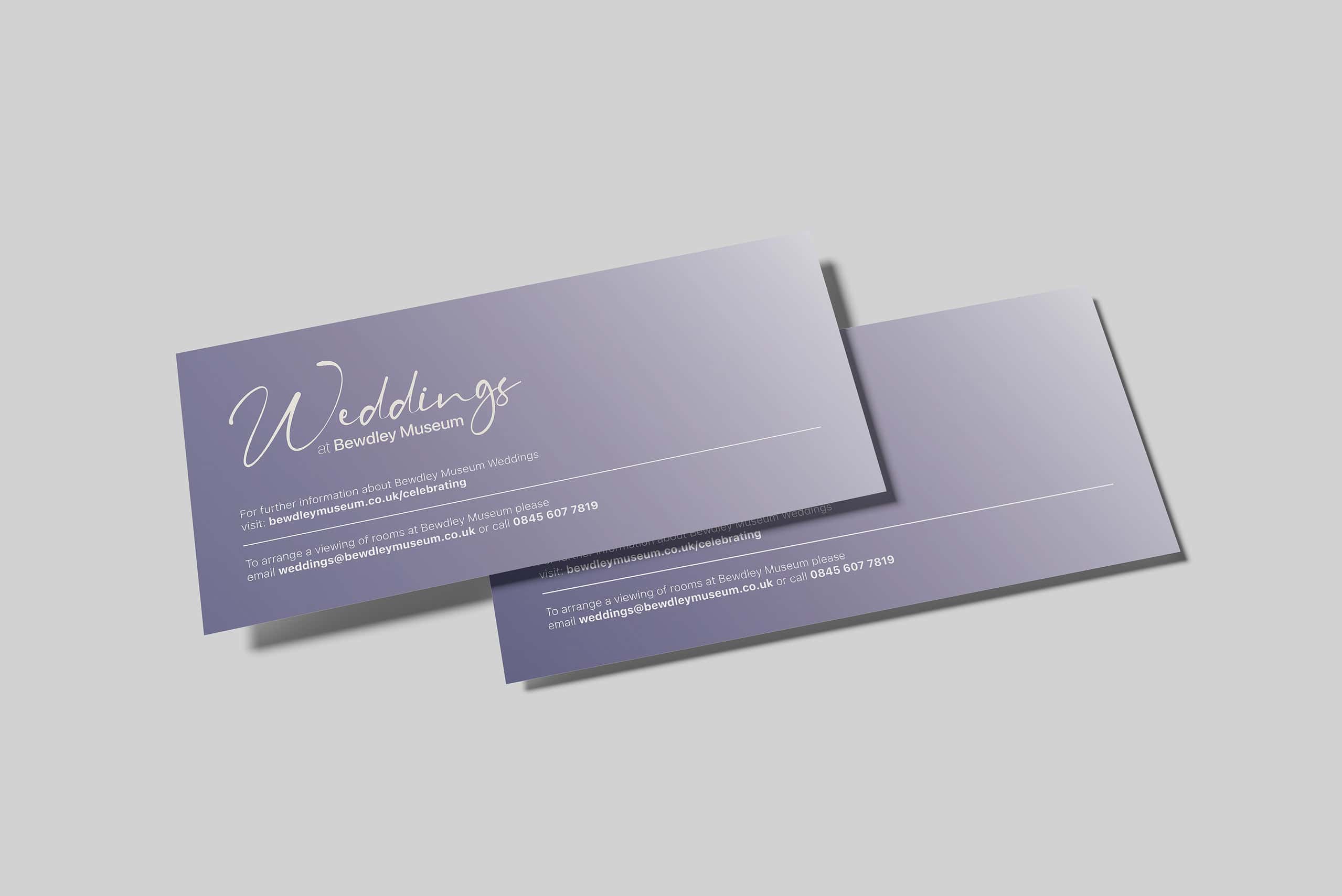 Weddings At Bewdley Museum Compliments Slip Mockup