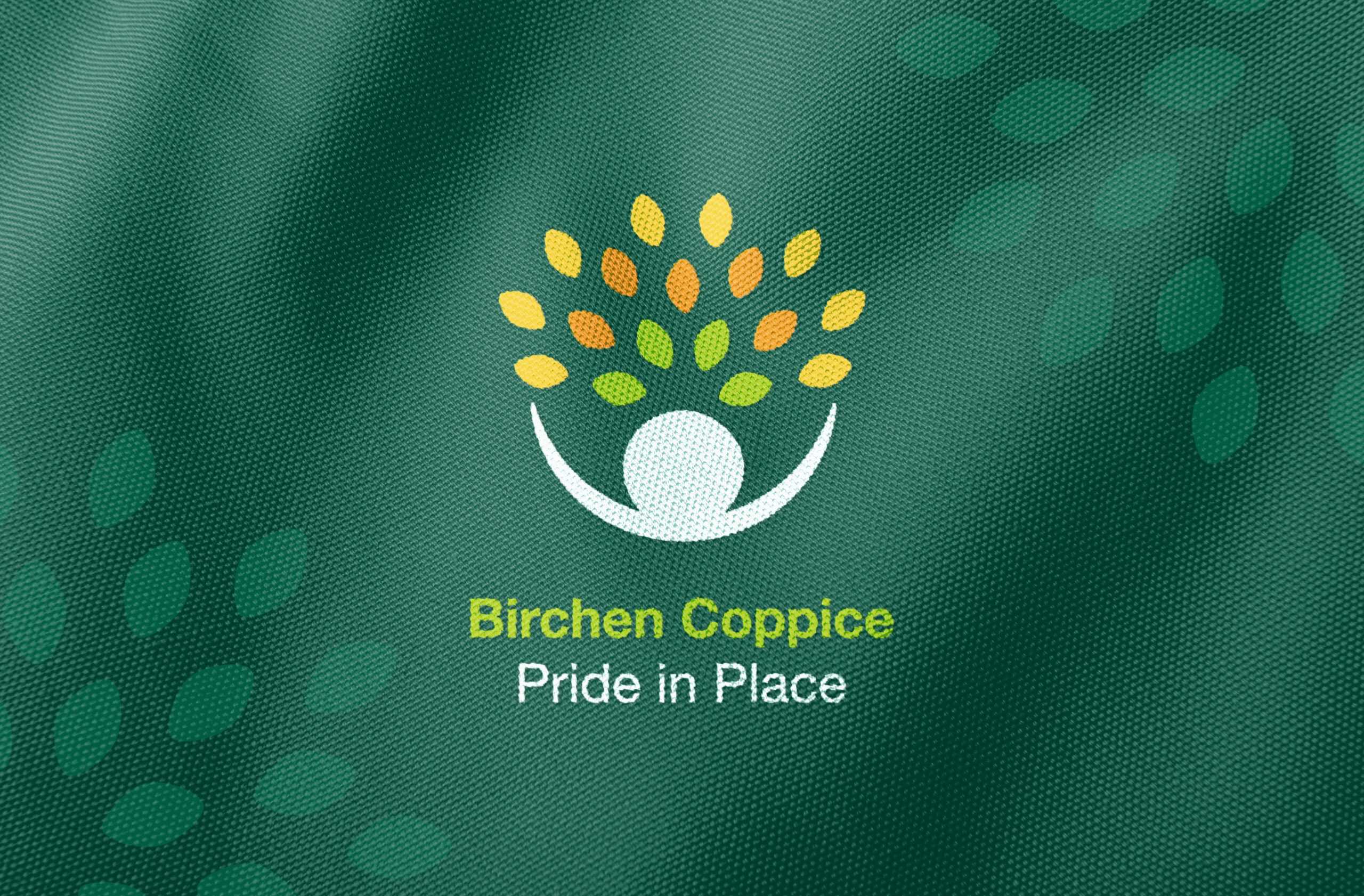Birchen Coppice Pip Logo Fabric