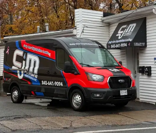 CJM Plumbing Heating & Air Truck