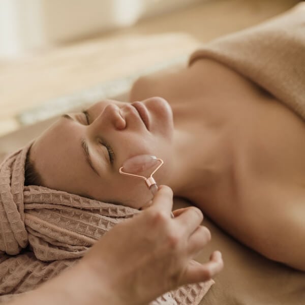 Signature facial in progress at Cleopatra PMU, Chantilly VA