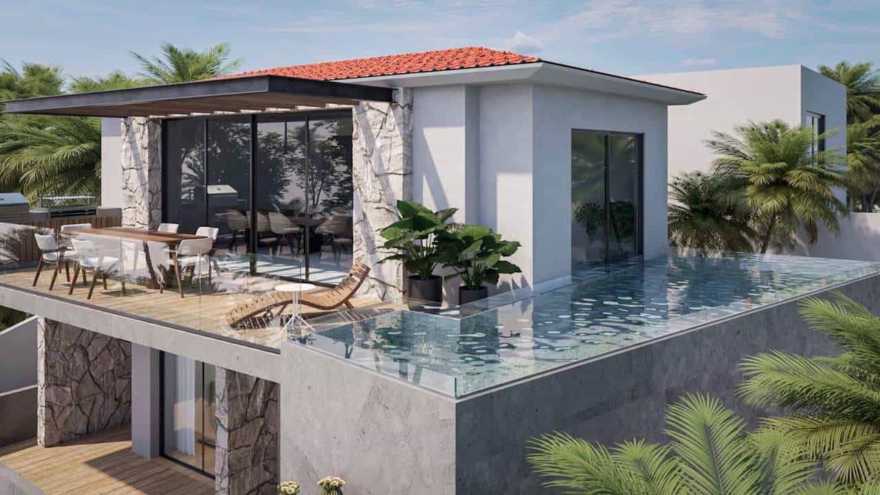 Luxurious Modern House With Infinity Pool Overlooking Lush Greenery And Ocean Views At Club Campestre. Perfect For Golf Enthusiasts And Oceanview Property Lovers.