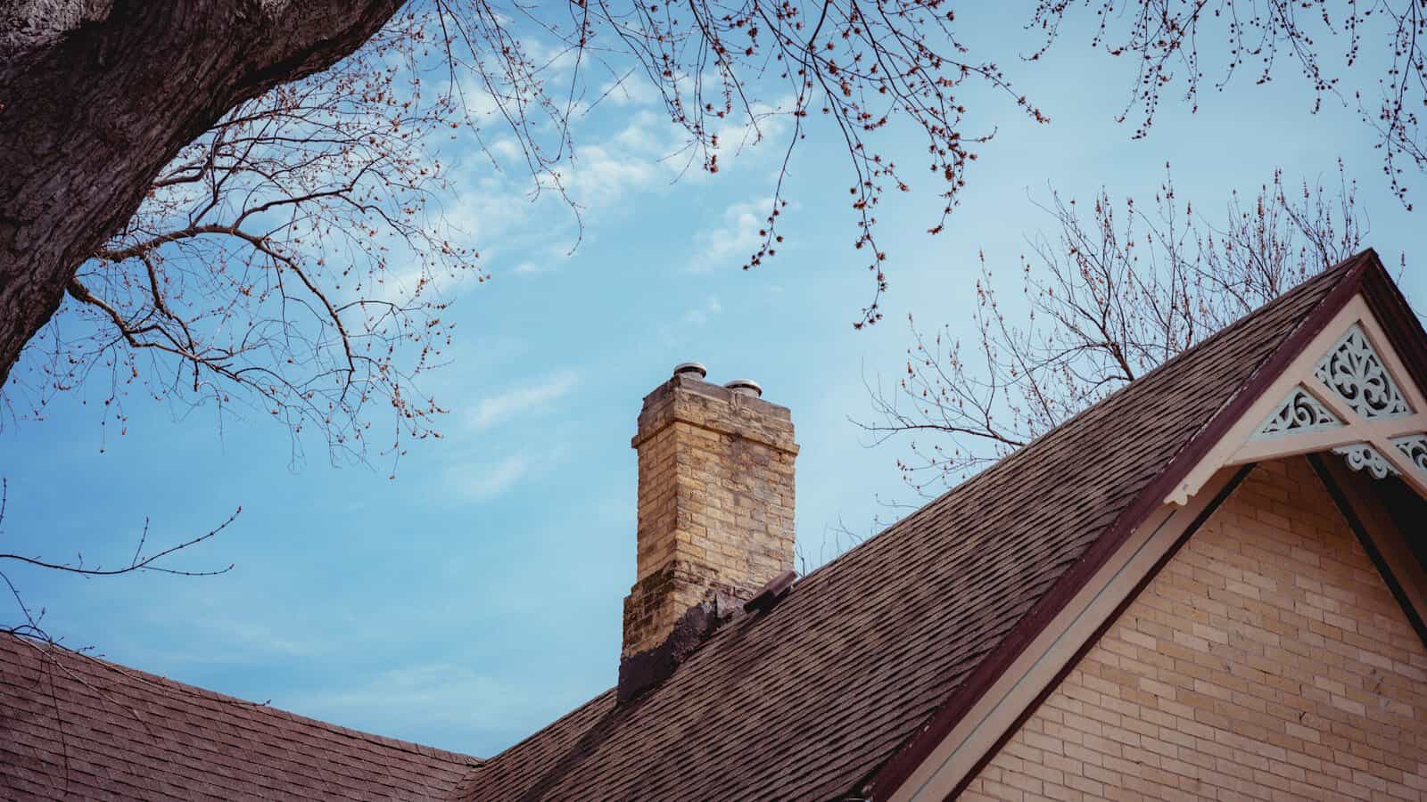 Stone chimney and masonry work on a coastal home in Hyannis, MA