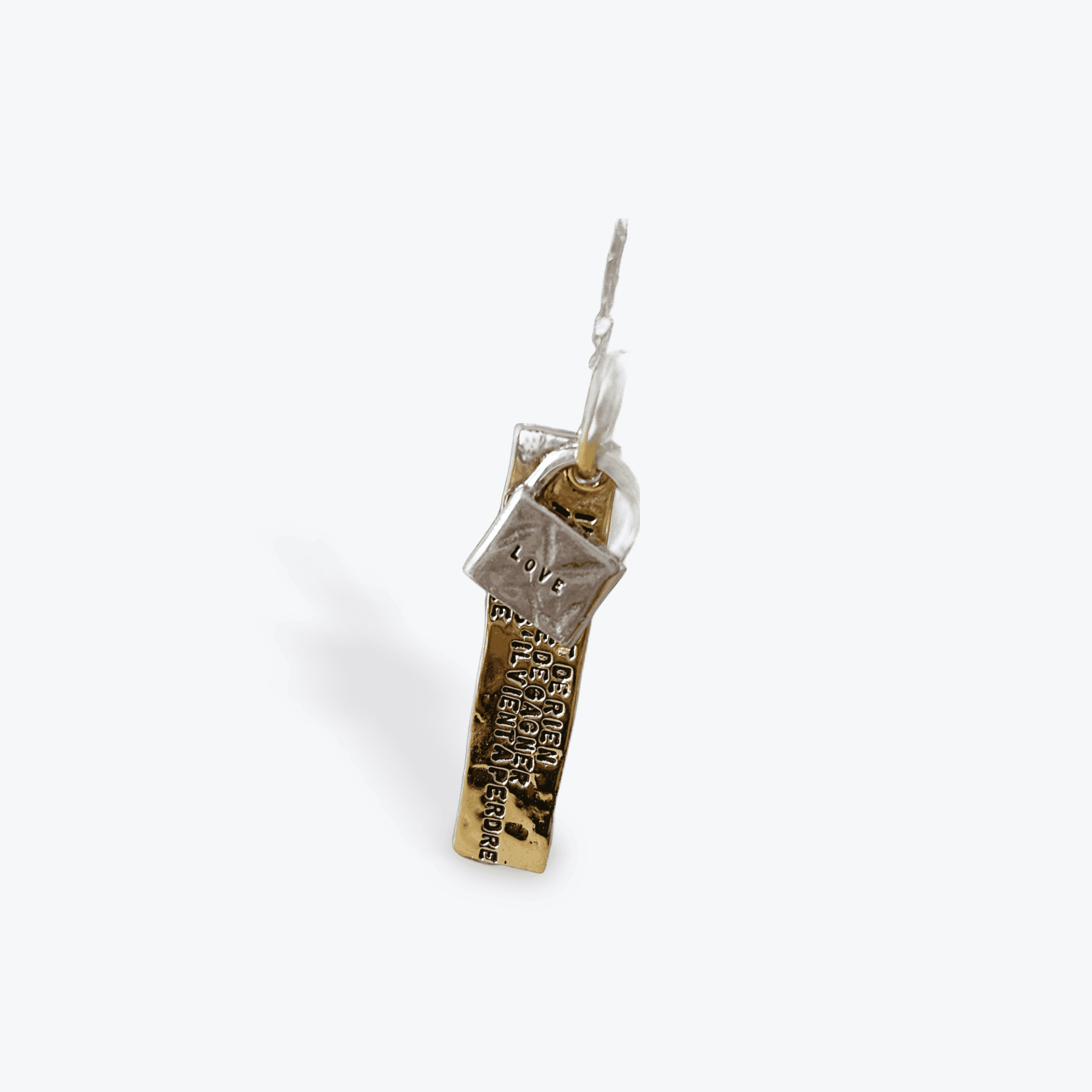 Pendentif Serge Thoraval cadenas plaque – Image 2
