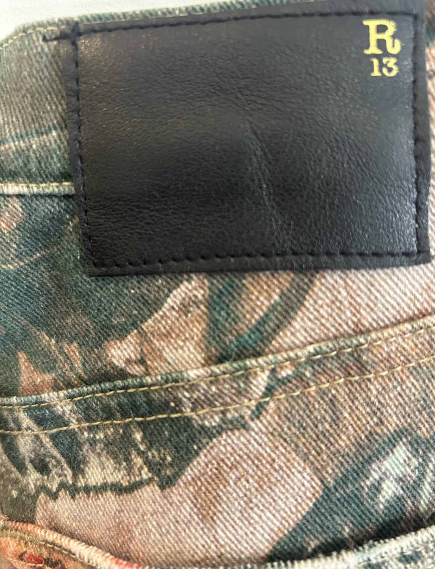 Jean R13 Jane Printed Camo Rose – Image 3