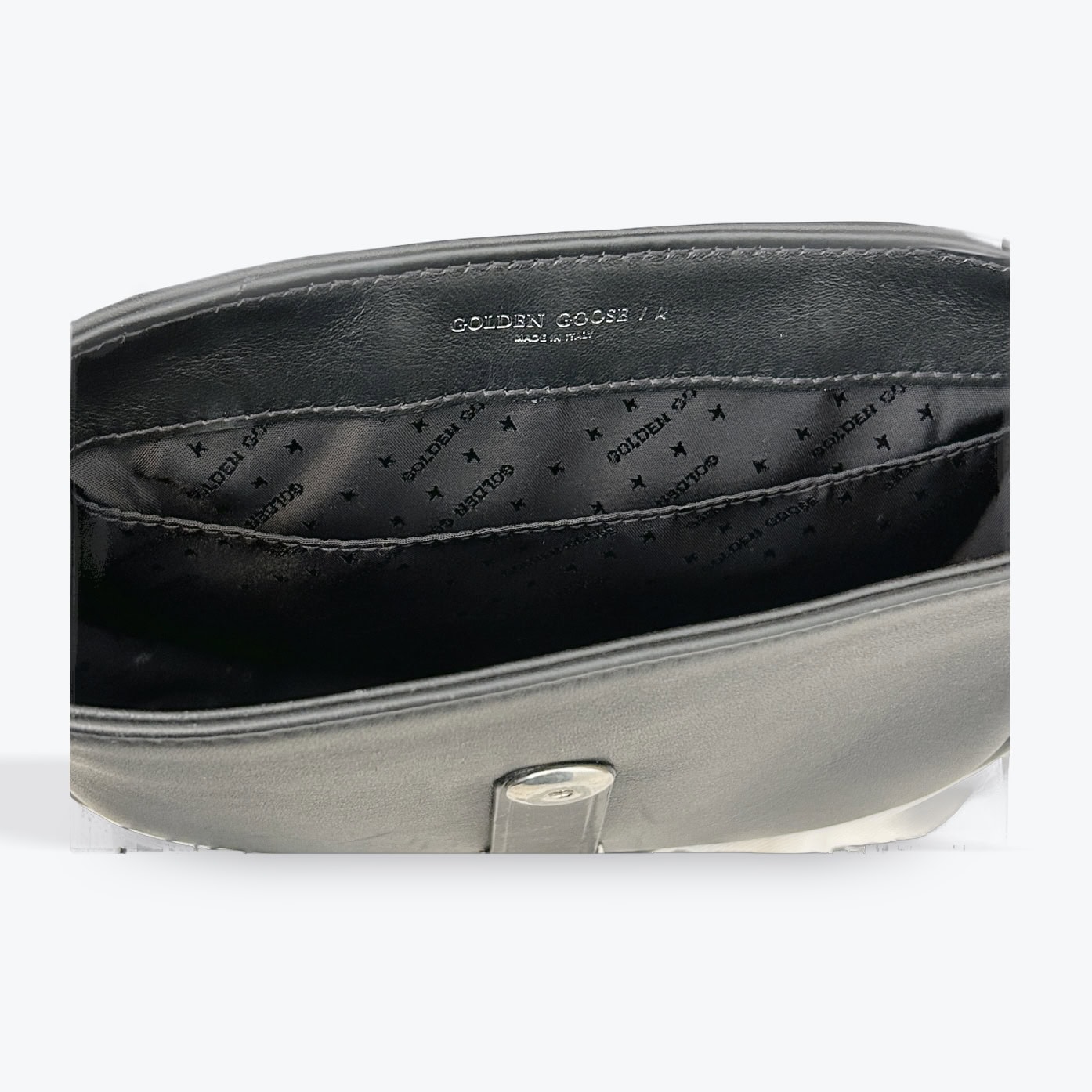 Sac Golden Goose Rodeo, cuir noir et strass – Image 5