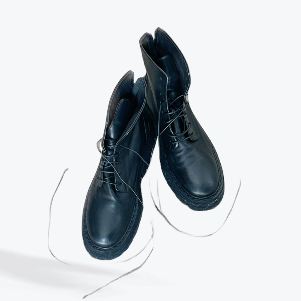 Boots Marsell Carro, cuir noir