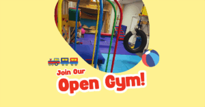 Join our open gym: sensory gym with swings and climbing equipment at Cowtown Pediatrix Clinic