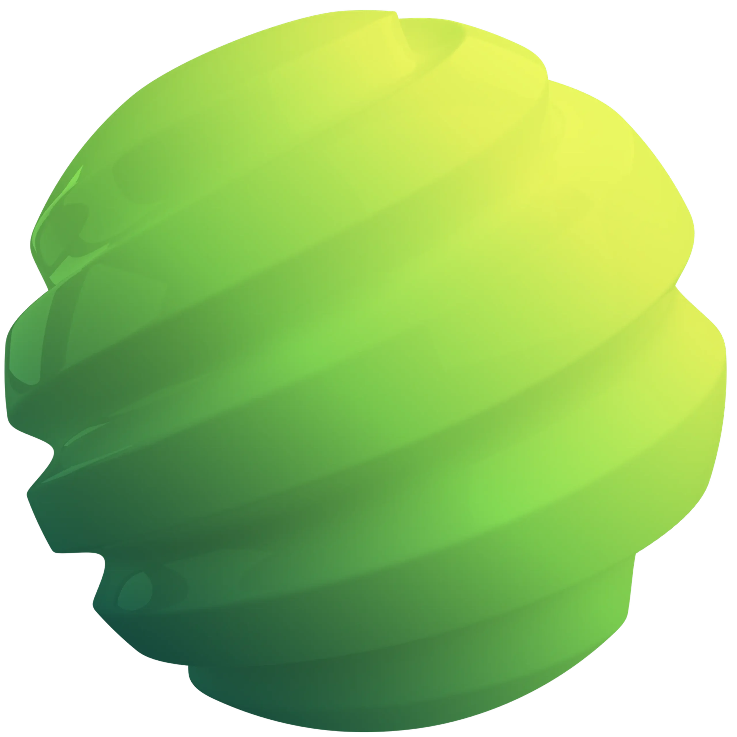 Cryptobulls crypto branding artwork, ronde groene vector
