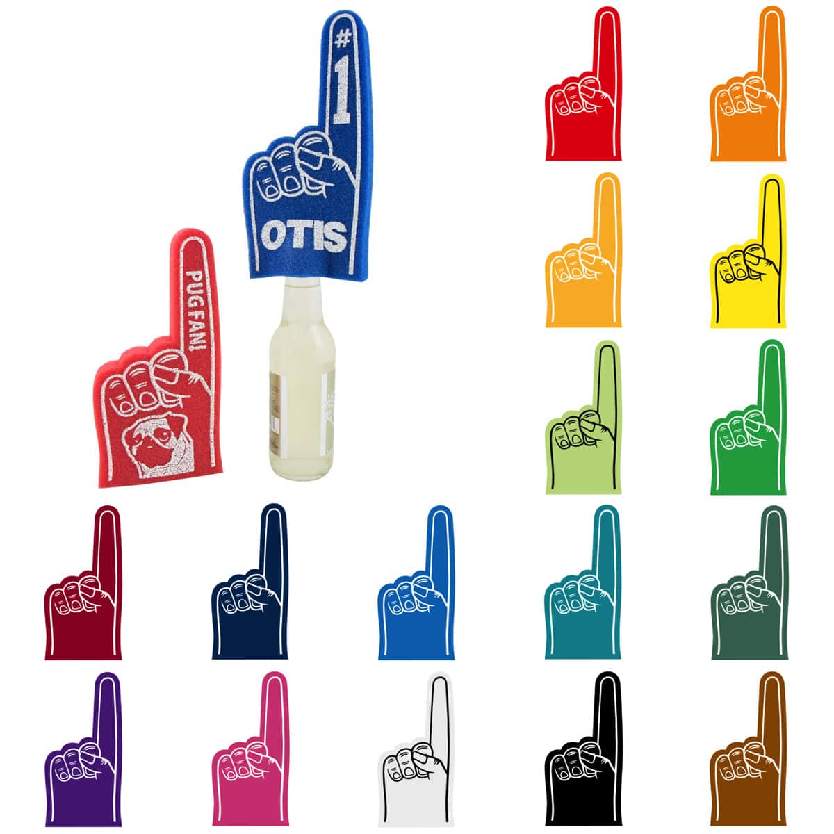 small foam finger