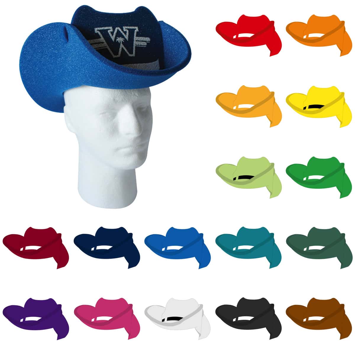Foam cowboy hat