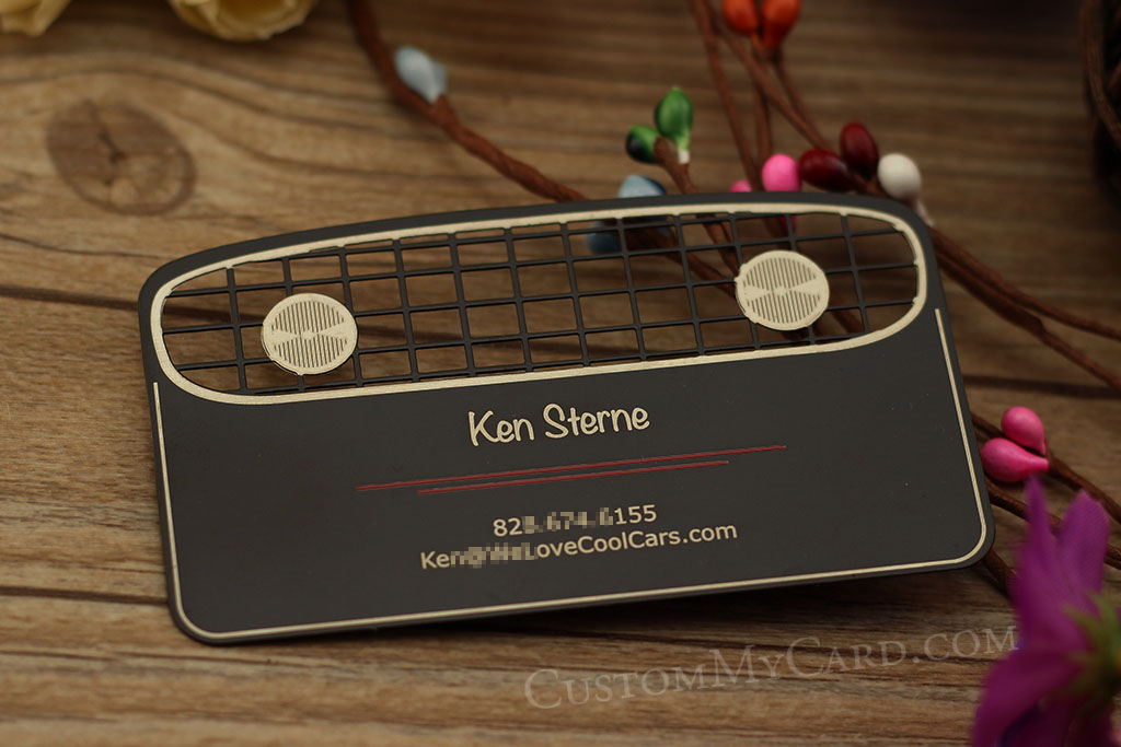 ALT="Laser etched custom metal business card"
ALT="Stainless steel metal card with cutout design"
